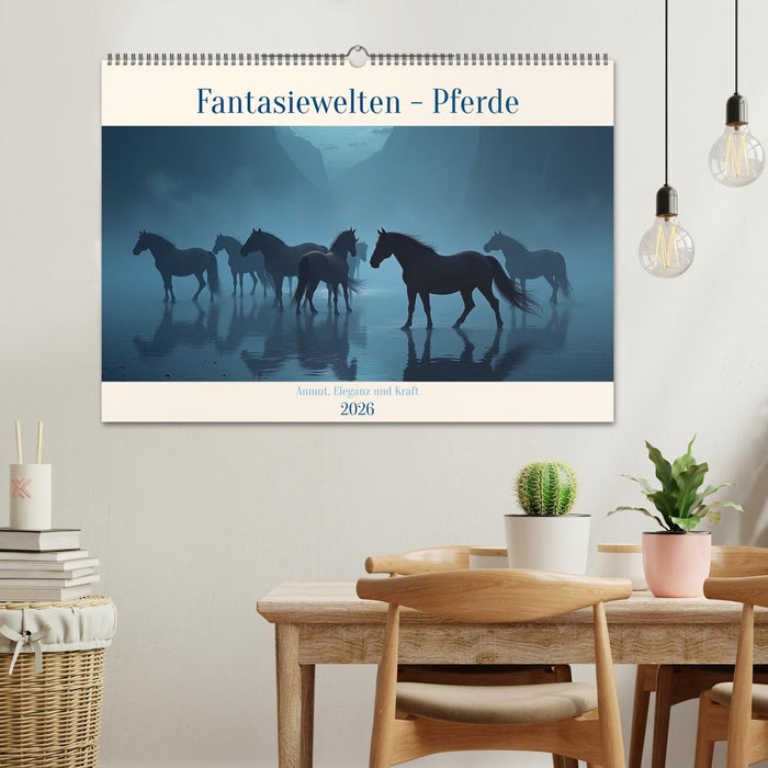 Fantasiewelten - Pferde (CALVENDO Wandkalender 2026)