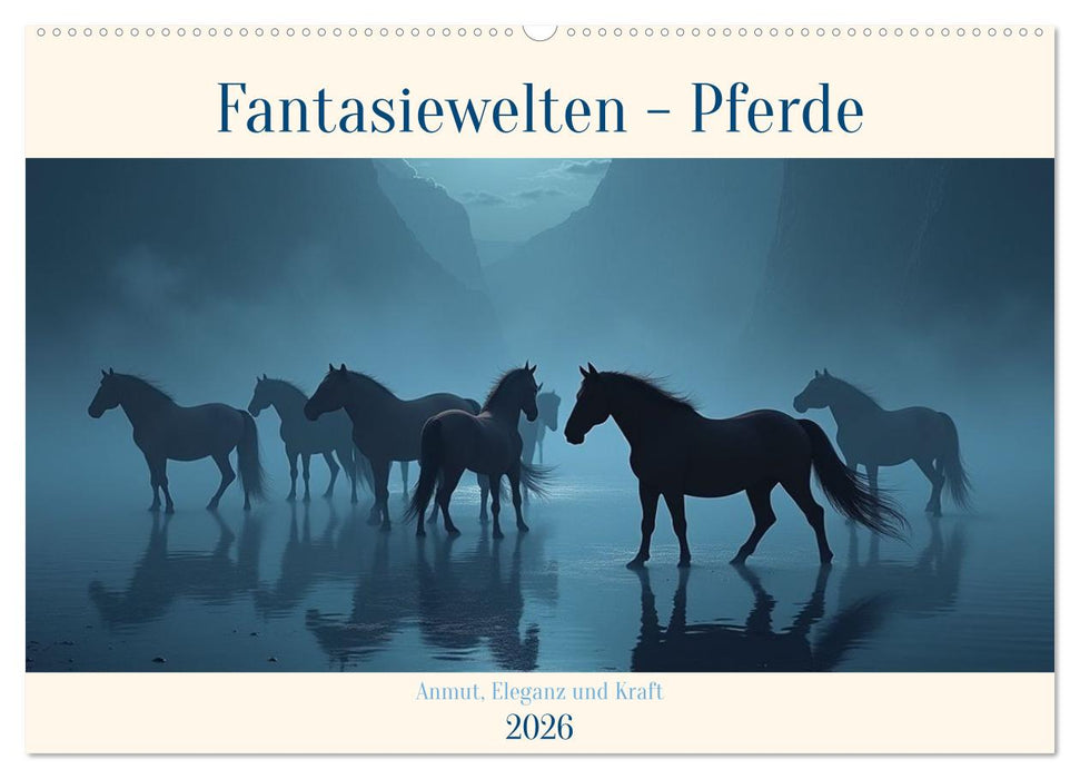 Fantasiewelten - Pferde (CALVENDO Wandkalender 2026)
