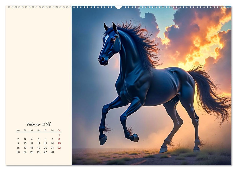 Fantasiewelten - Pferde (CALVENDO Wandkalender 2026)