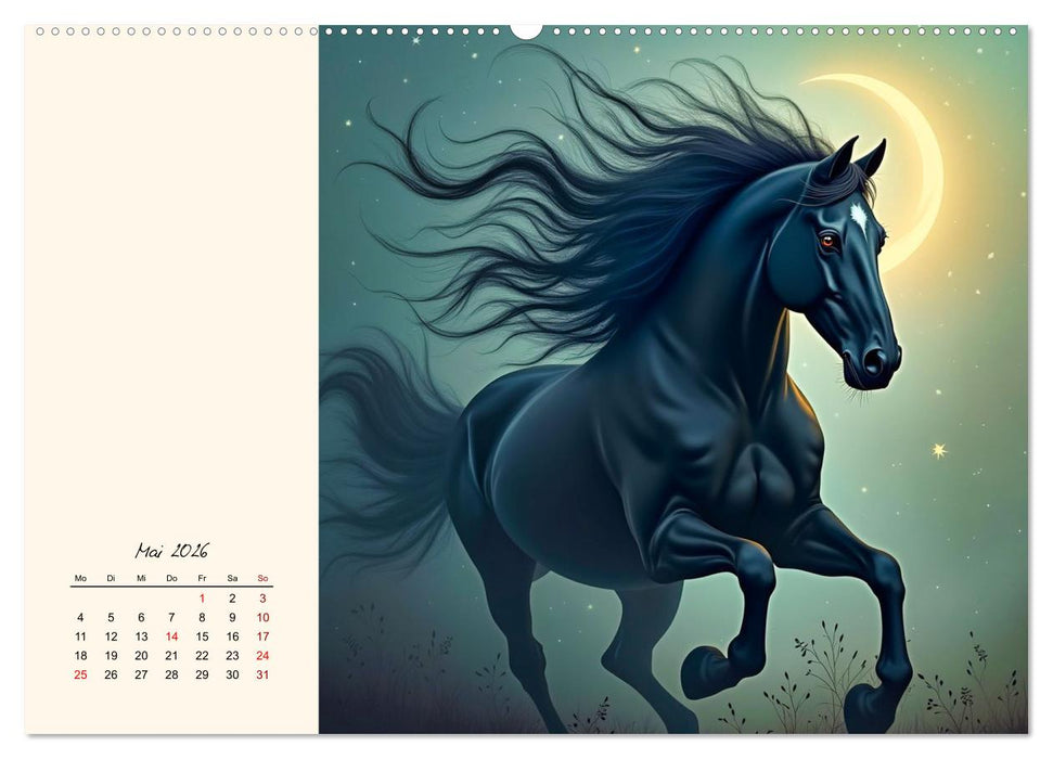Fantasiewelten - Pferde (CALVENDO Wandkalender 2026)