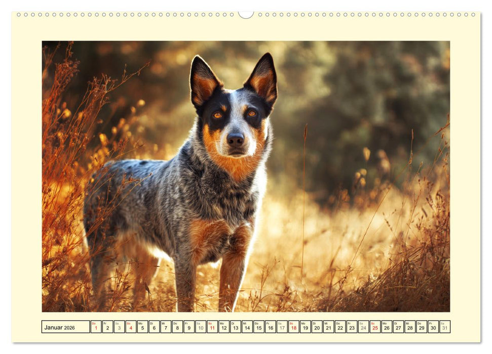 Australian Cattle Dogs. Echte Cowboys und Helden der Farm (CALVENDO Wandkalender 2026)