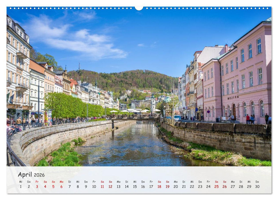 Karlsbad / Karlovy Vary - Kleinod im Westböhmischen Bäderdreieck (CALVENDO Wandkalender 2026)