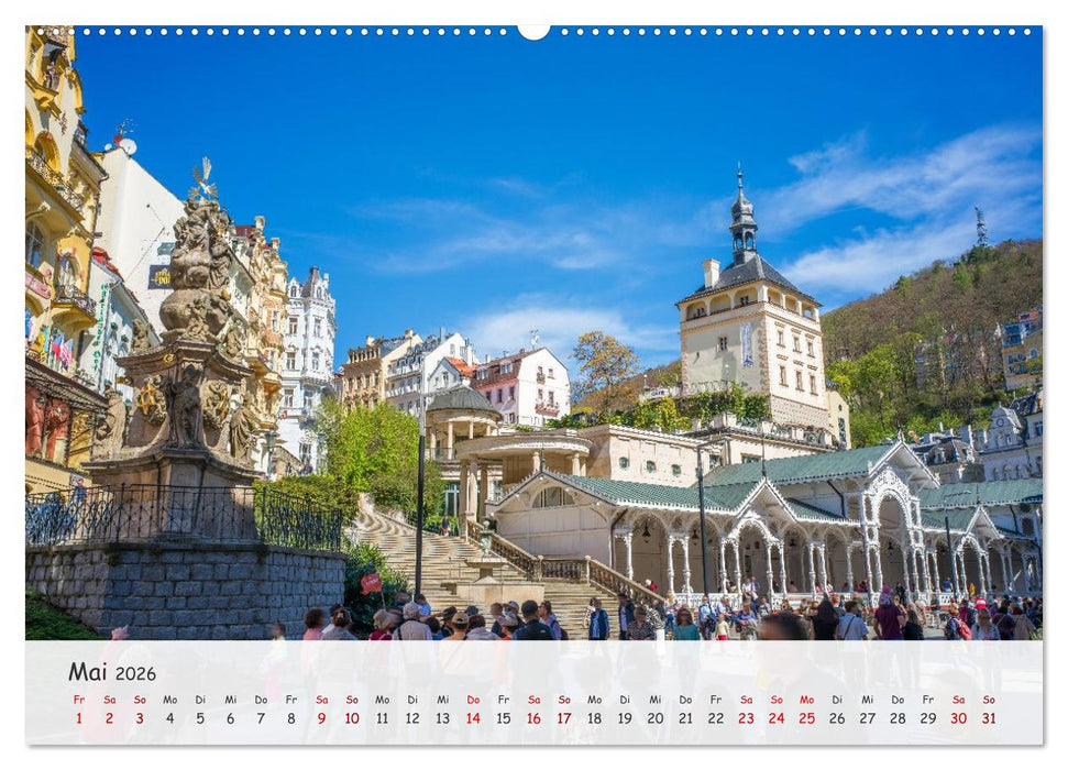 Karlsbad / Karlovy Vary - Kleinod im Westböhmischen Bäderdreieck (CALVENDO Wandkalender 2026)