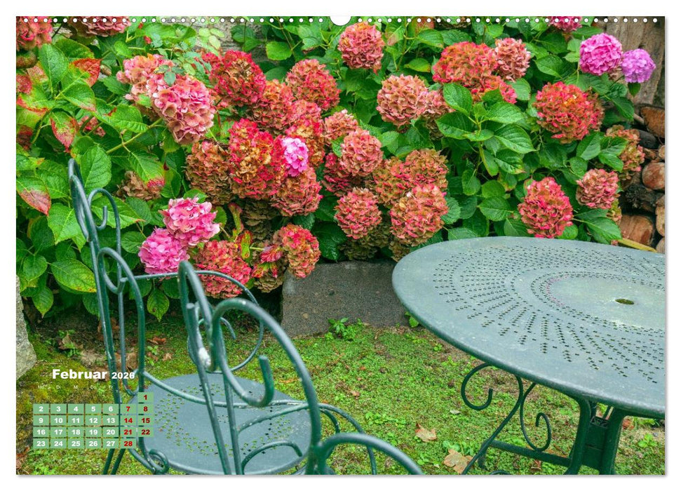 Ein Hortensientraum (CALVENDO Premium Wandkalender 2026)