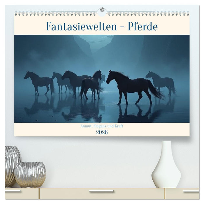 Fantasiewelten - Pferde (CALVENDO Premium Wandkalender 2026)