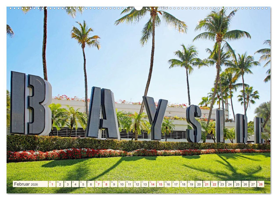 Miami und Miami Beach (CALVENDO Premium Wandkalender 2026)