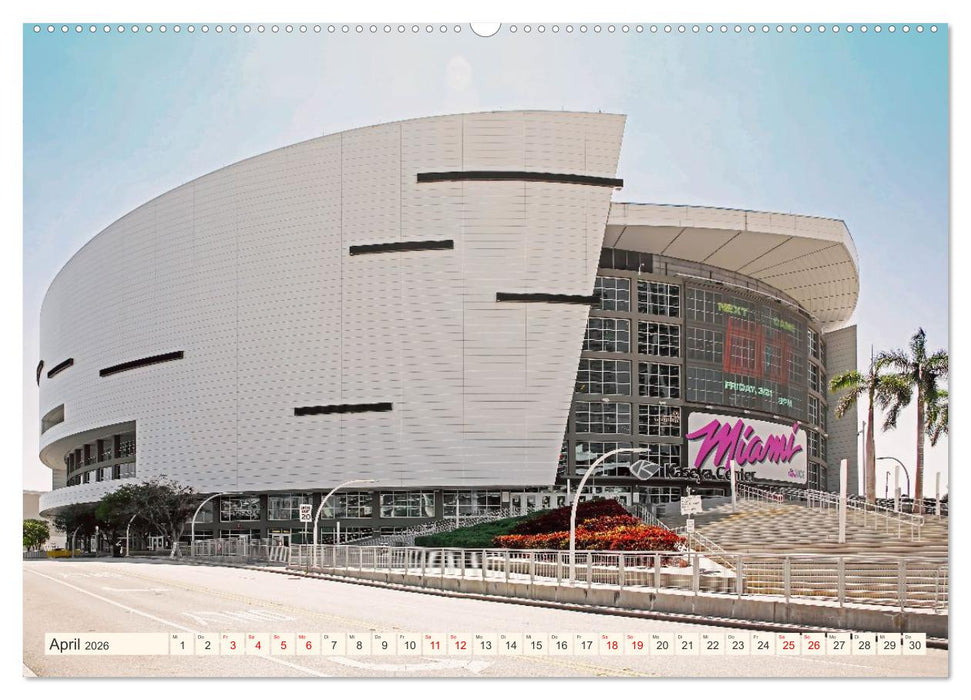 Miami und Miami Beach (CALVENDO Premium Wandkalender 2026)