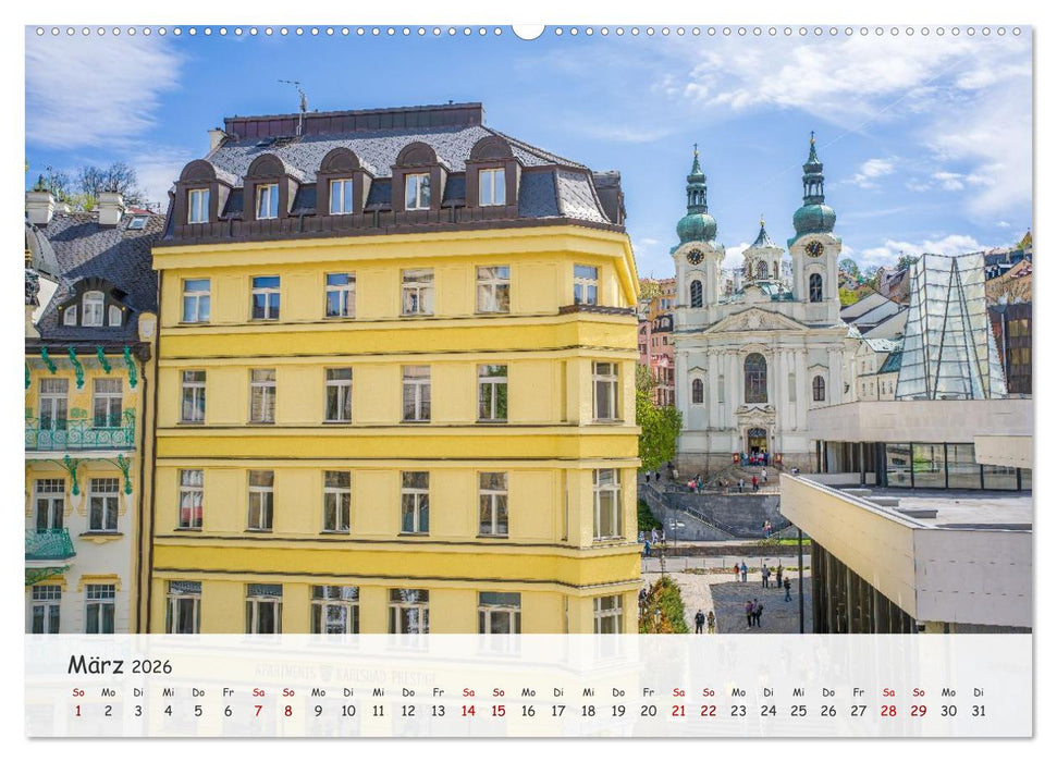 Karlsbad / Karlovy Vary - Kleinod im Westböhmischen Bäderdreieck (CALVENDO Premium Wandkalender 2026)