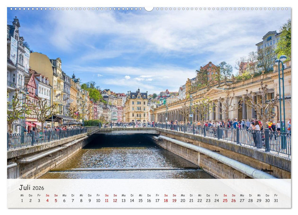 Karlsbad / Karlovy Vary - Kleinod im Westböhmischen Bäderdreieck (CALVENDO Premium Wandkalender 2026)