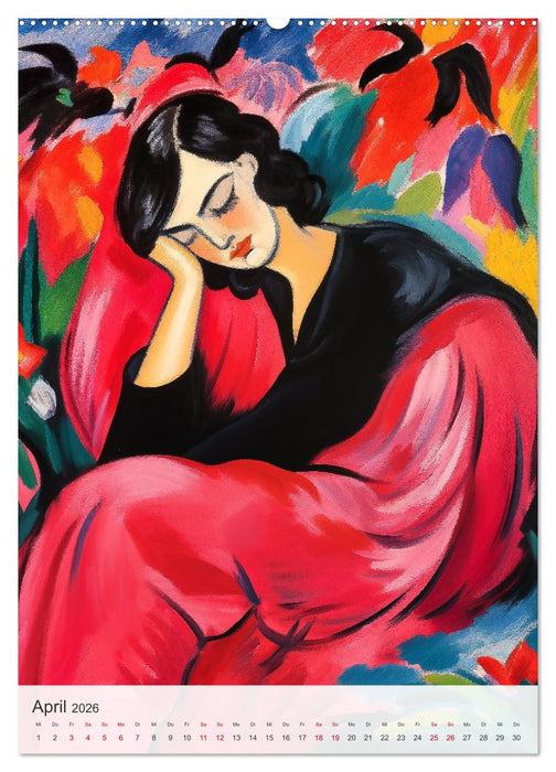 EXPRESSIONISMUS Neu Erleben Ein KI-Kunstkalender (CALVENDO Premium Wandkalender 2026)