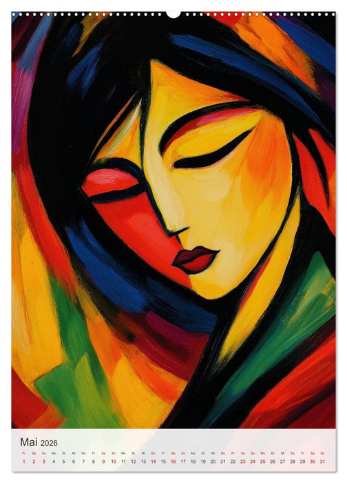 EXPRESSIONISMUS Neu Erleben Ein KI-Kunstkalender (CALVENDO Premium Wandkalender 2026)