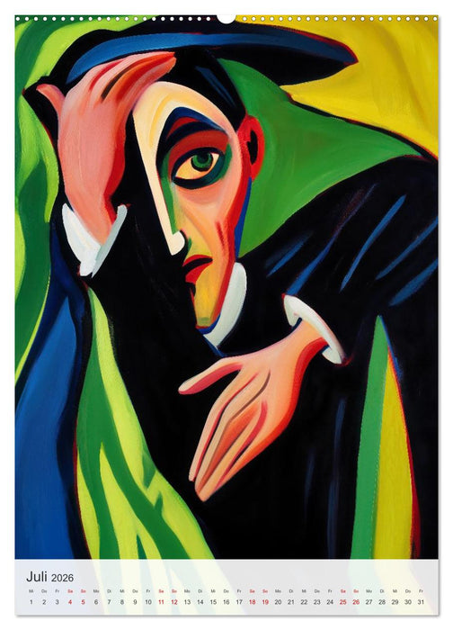 EXPRESSIONISMUS Neu Erleben Ein KI-Kunstkalender (CALVENDO Premium Wandkalender 2026)