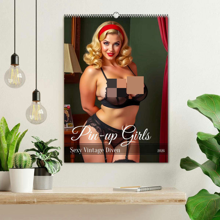 Pin-up Girls - Sexy Vintage Diven (CALVENDO Wandkalender 2026)