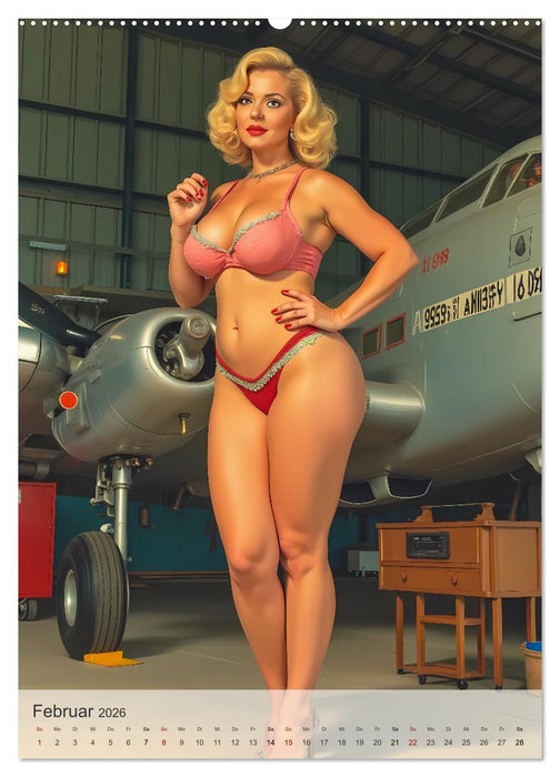 Pin-up Girls - Sexy Vintage Diven (CALVENDO Wandkalender 2026)