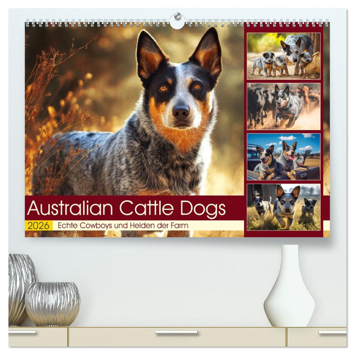 Australian Cattle Dogs. Echte Cowboys und Helden der Farm (CALVENDO Premium Wandkalender 2026)