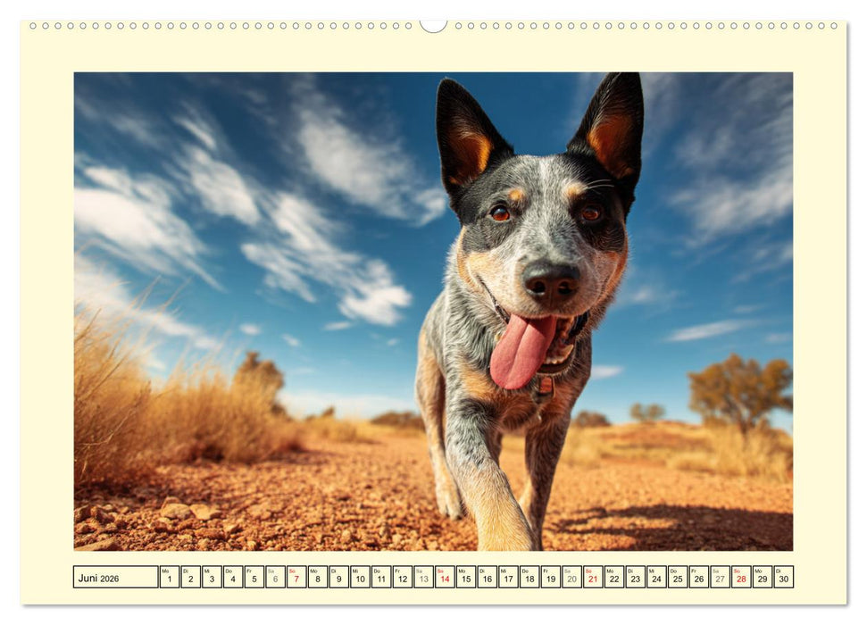 Australian Cattle Dogs. Echte Cowboys und Helden der Farm (CALVENDO Premium Wandkalender 2026)
