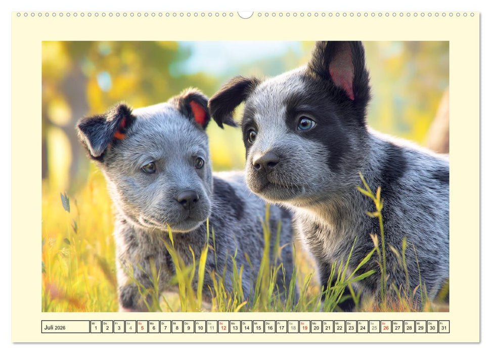 Australian Cattle Dogs. Echte Cowboys und Helden der Farm (CALVENDO Premium Wandkalender 2026)