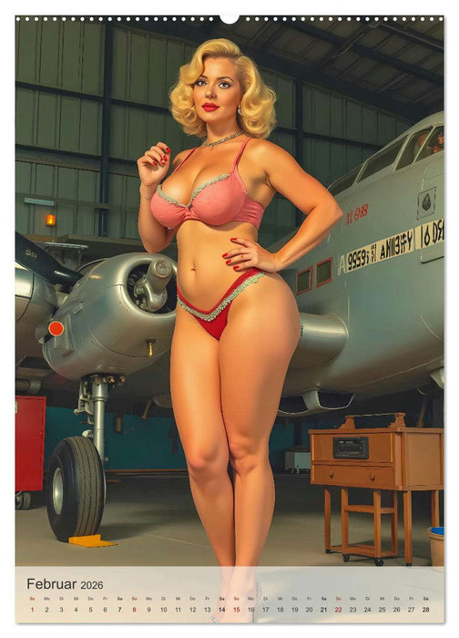 Pin-up Girls - Sexy Vintage Diven (CALVENDO Premium Wandkalender 2026)