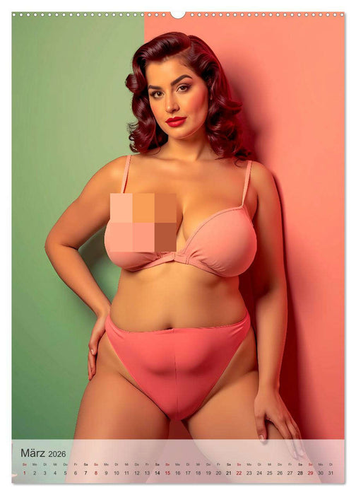 Pin-up Girls - Sexy Vintage Diven (CALVENDO Premium Wandkalender 2026)