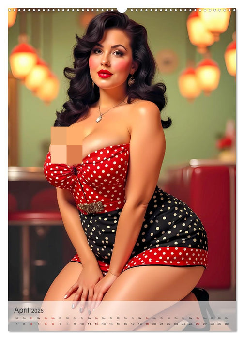 Pin-up Girls - Sexy Vintage Diven (CALVENDO Premium Wandkalender 2026)
