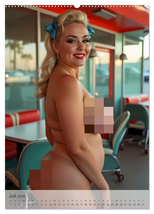 Pin-up Girls - Sexy Vintage Diven (CALVENDO Premium Wandkalender 2026)