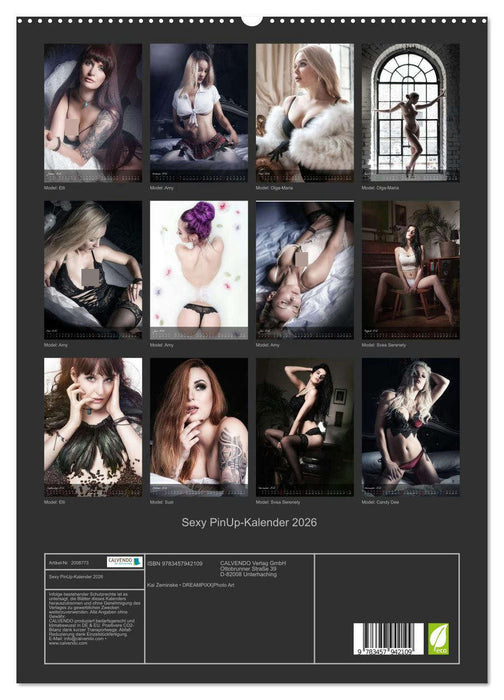 Sexy PinUp-Kalender 2026 (CALVENDO Premium Wandkalender 2026)