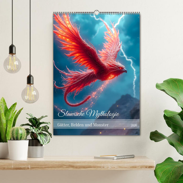 Slawische Mythologie - Götter, Helden und Monster (CALVENDO Wandkalender 2026)