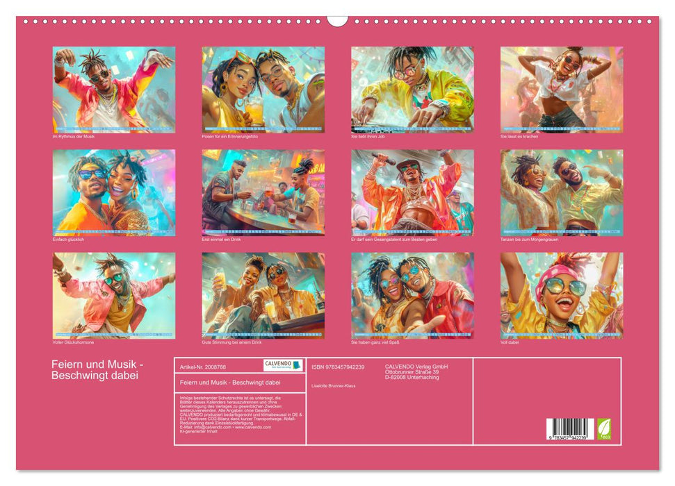 Feiern und Musik - Beschwingt dabei (CALVENDO Wandkalender 2026)