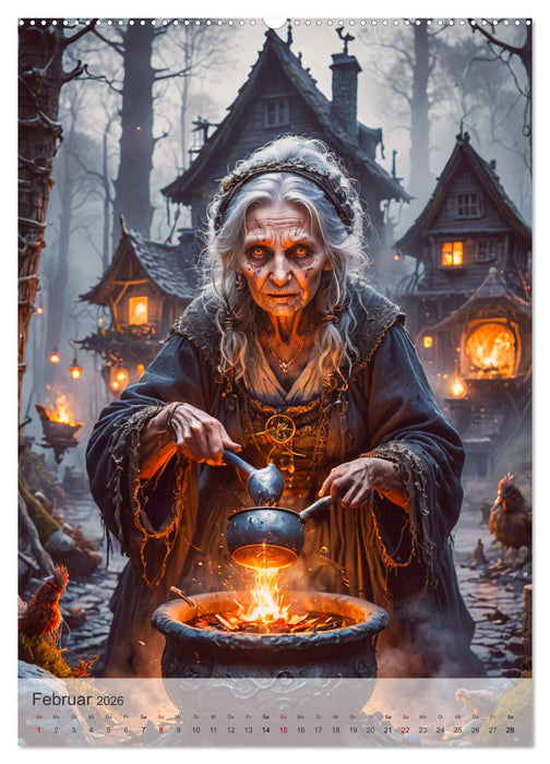 Slawische Mythologie - Götter, Helden und Monster (CALVENDO Premium Wandkalender 2026)