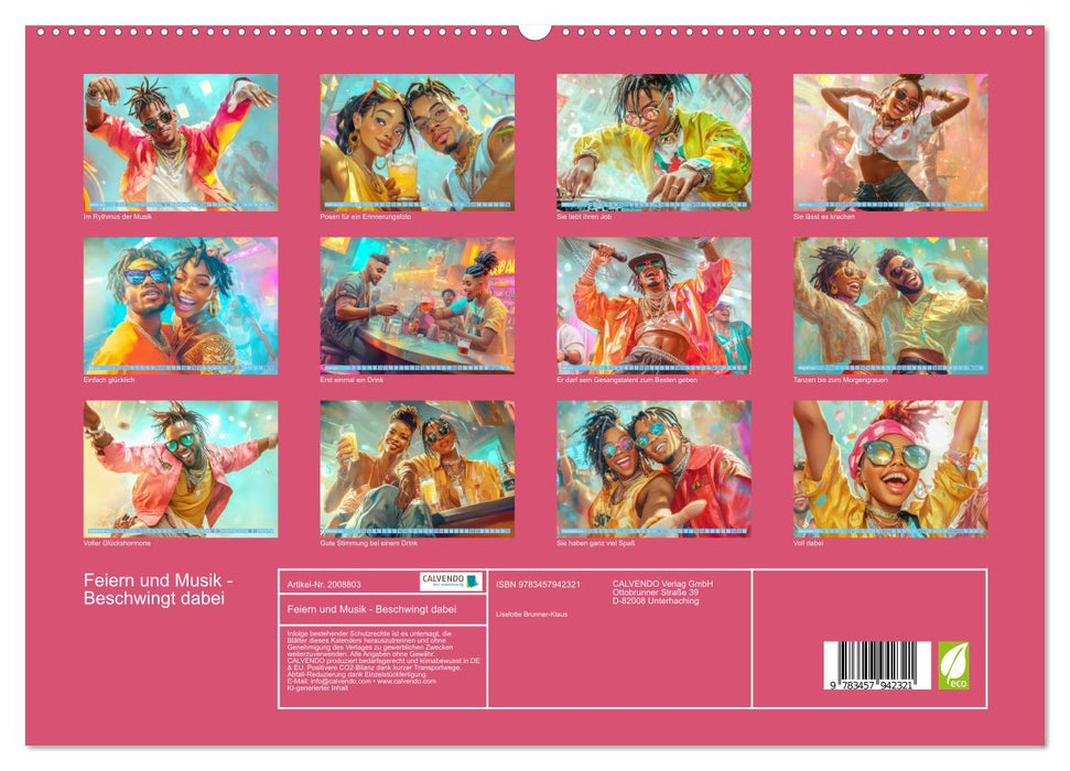 Feiern und Musik - Beschwingt dabei (CALVENDO Premium Wandkalender 2026)