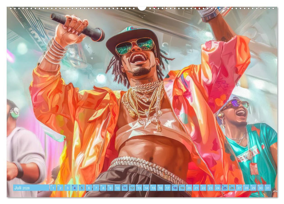 Feiern und Musik - Beschwingt dabei (CALVENDO Premium Wandkalender 2026)