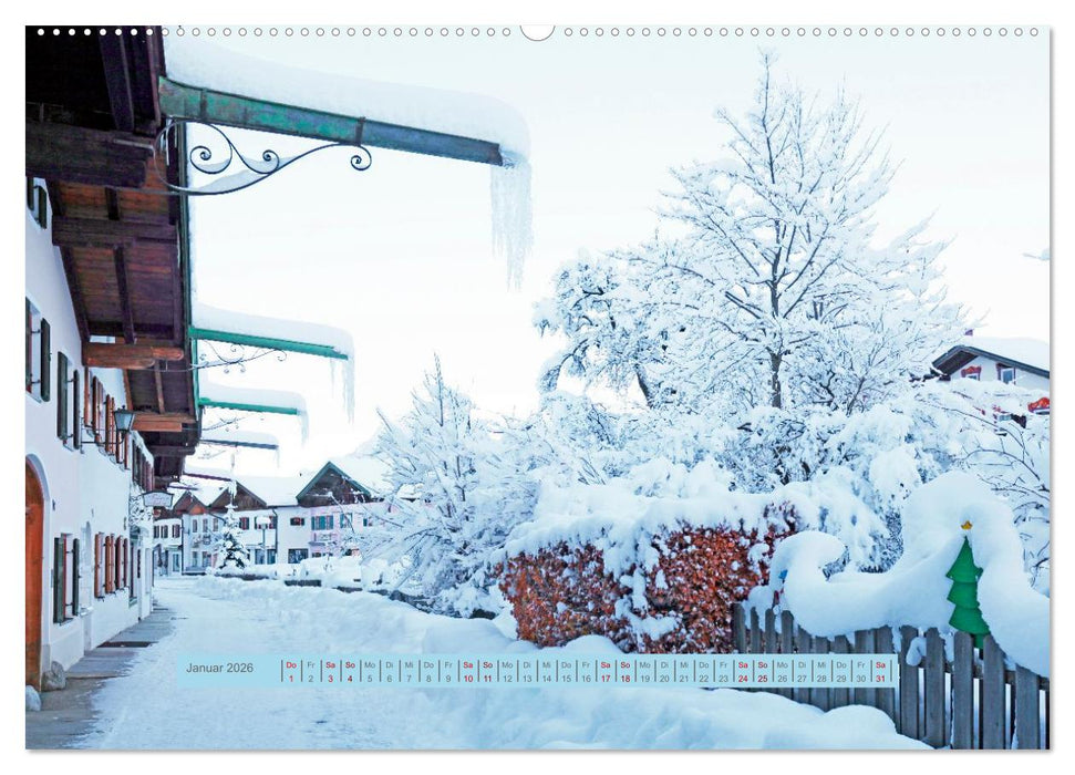 Mittenwald rundherum ein Wintertraum (CALVENDO Premium Wandkalender 2026)