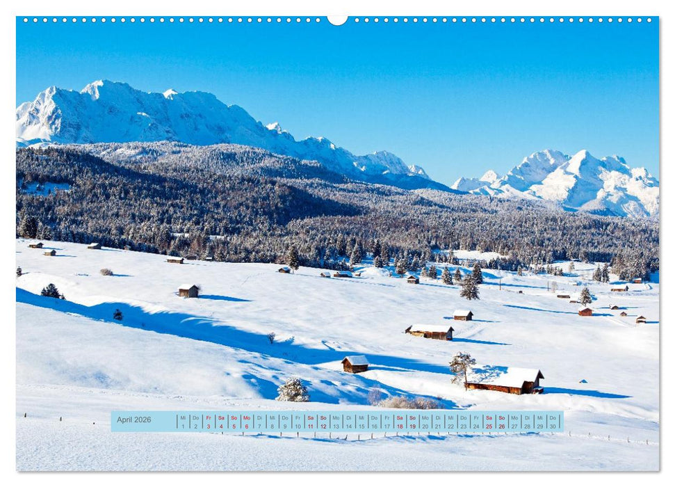 Mittenwald rundherum ein Wintertraum (CALVENDO Premium Wandkalender 2026)