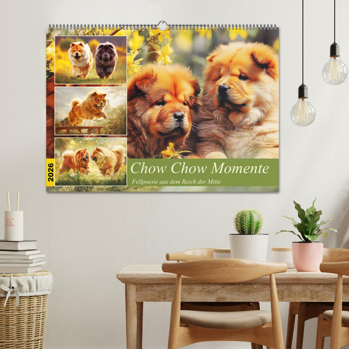 Chow Chow Momente. Fellpoesie aus dem Reich der Mitte (CALVENDO Wandkalender 2026)