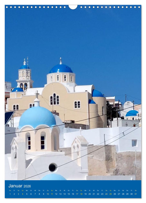 SANTORIN – Einziartige Motive der griechischen Trauminsel (CALVENDO Wandkalender 2026)