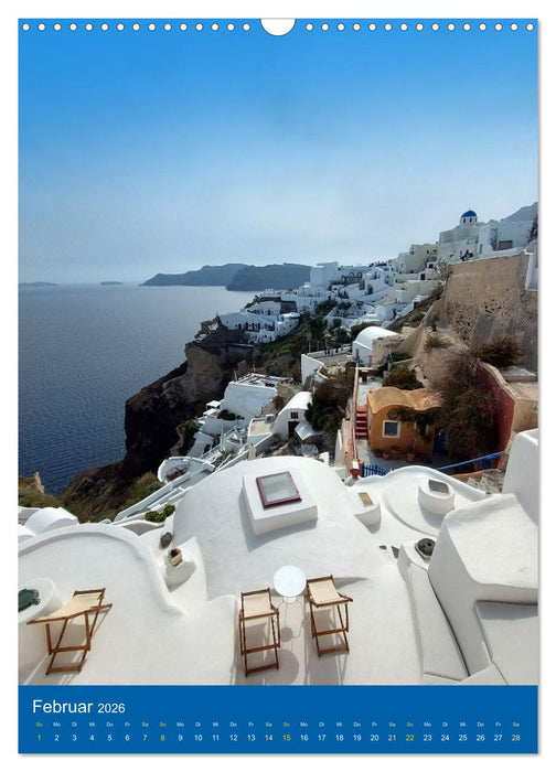 SANTORIN – Einziartige Motive der griechischen Trauminsel (CALVENDO Wandkalender 2026)