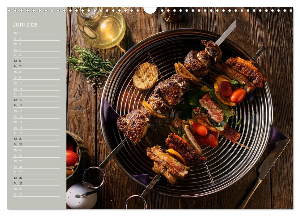 Der Grillkalender für echte Männer (CALVENDO Wandkalender 2026)