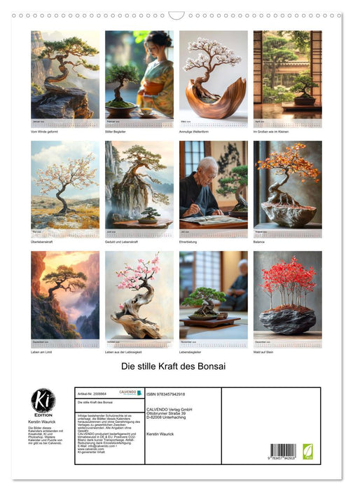 Die stille Kraft des Bonsai (CALVENDO Wandkalender 2026)