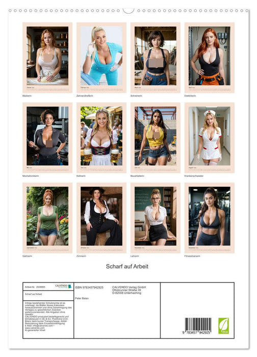 Scharf auf Arbeit (CALVENDO Premium Wandkalender 2026)