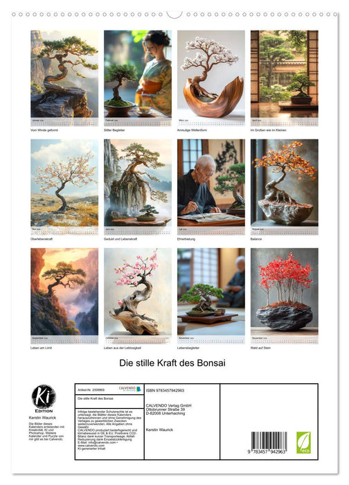 Die stille Kraft des Bonsai (CALVENDO Premium Wandkalender 2026)