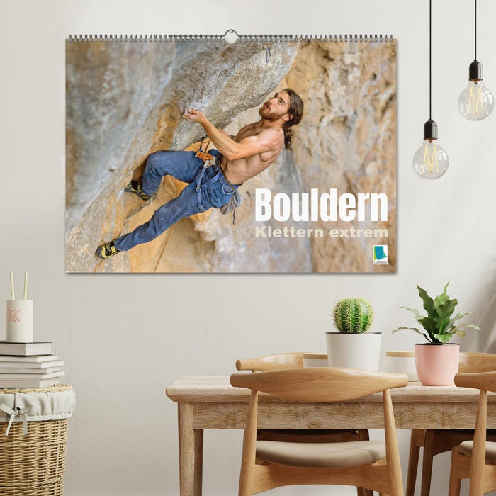 Bouldern: Klettern extrem (CALVENDO Wandkalender 2026)