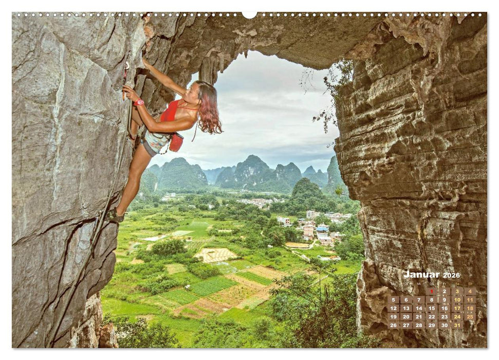 Bouldern: Klettern extrem (CALVENDO Wandkalender 2026)