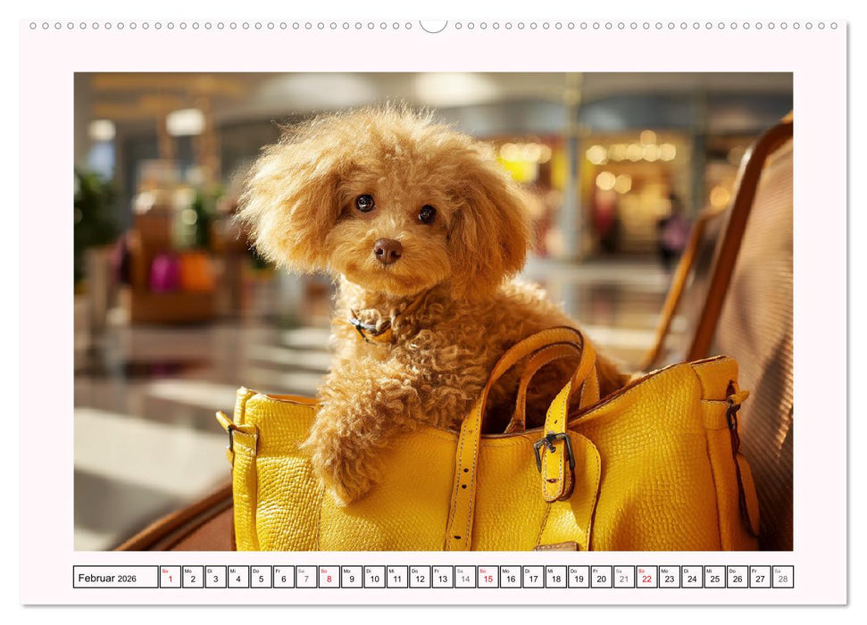 Pudel in der Stadt. Urbane Momente voller Charme und Lebensfreude (CALVENDO Wandkalender 2026)