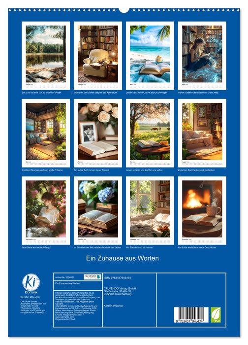Ein Zuhause aus Worten (CALVENDO Premium Wandkalender 2026)