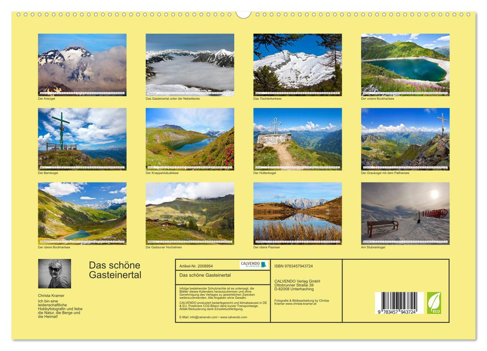 Das schöne Gasteinertal (CALVENDO Premium Wandkalender 2026)