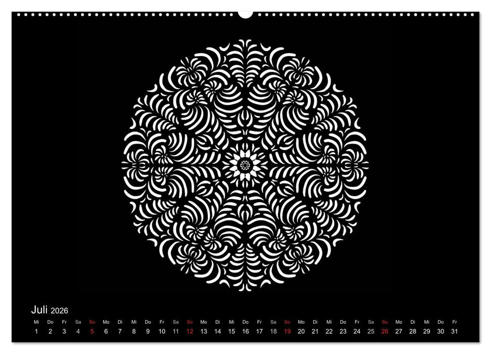 Entspannung und Ruhe durch Mandalas (CALVENDO Premium Wandkalender 2026)