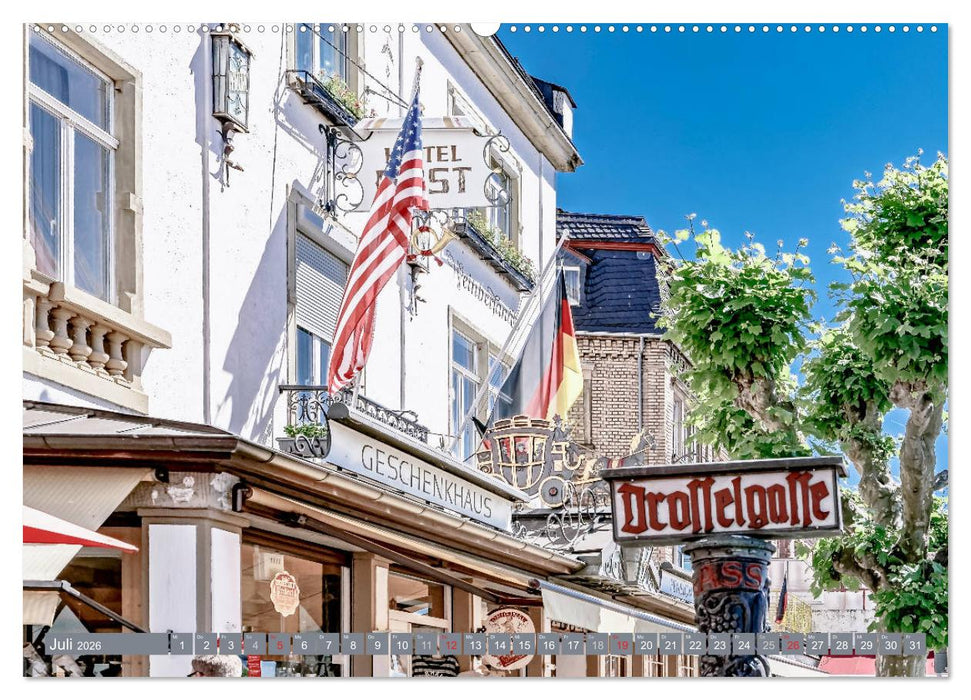 Rüdesheim - Rhein, Riesling, Romantik (CALVENDO Premium Wandkalender 2026)