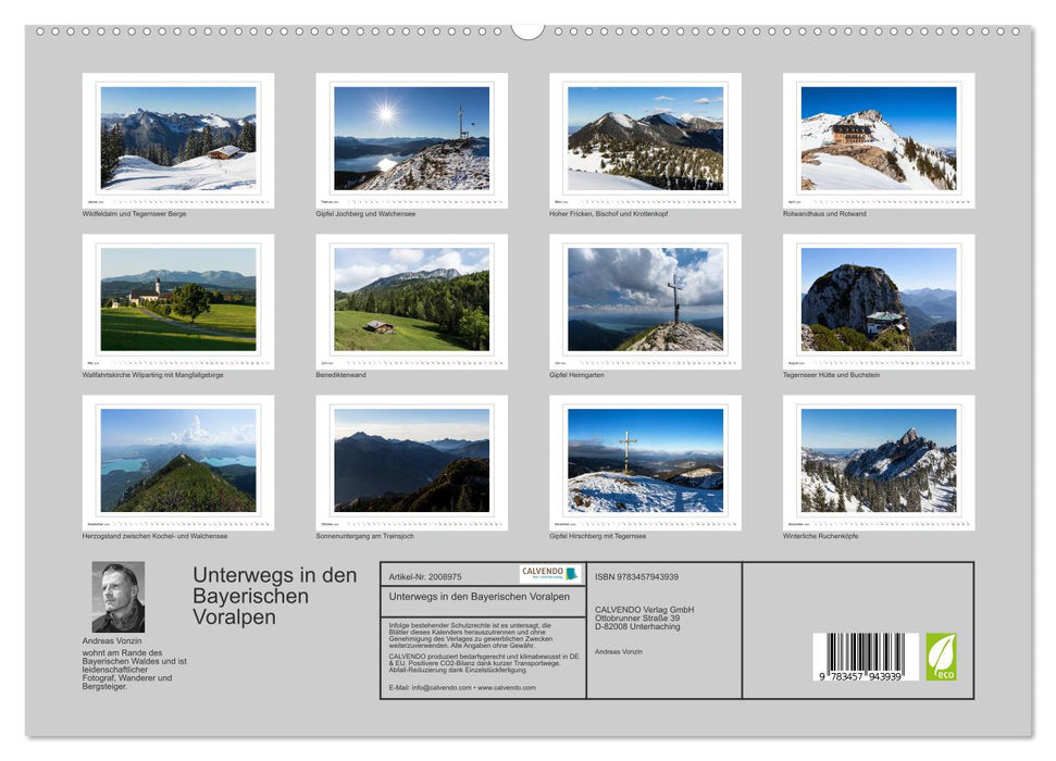 Unterwegs in den Bayerischen Voralpen (CALVENDO Premium Wandkalender 2026)