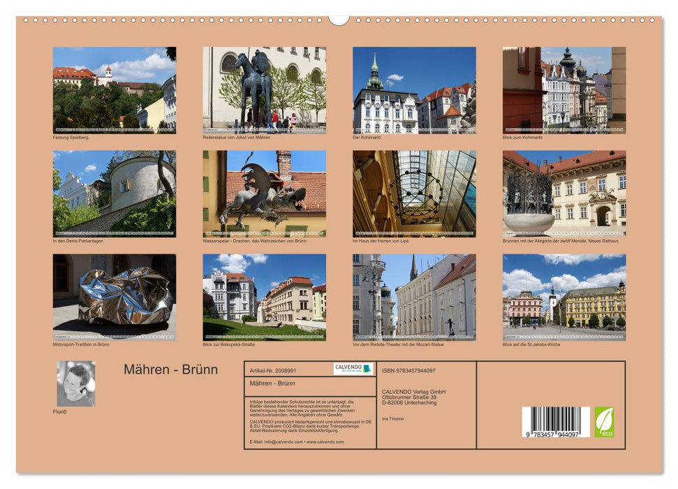 Mähren - Brünn (CALVENDO Premium Wandkalender 2026)