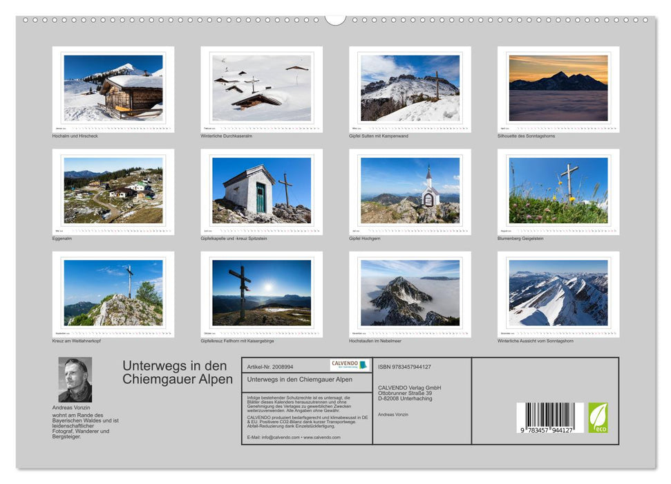 Unterwegs in den Chiemgauer Alpen (CALVENDO Premium Wandkalender 2026)